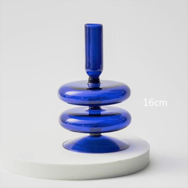 The Southern Atelier – Cobalt Glass Candle Holders - The Southern AtelierSKU_1755802945533_935