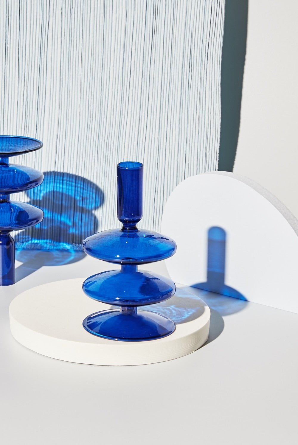The Southern Atelier – Cobalt Glass Candle Holders - The Southern AtelierSKU_1755802945533_935