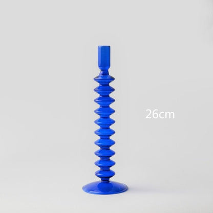The Southern Atelier – Cobalt Glass Candle Holders - The Southern AtelierSKU_1755802945533_935