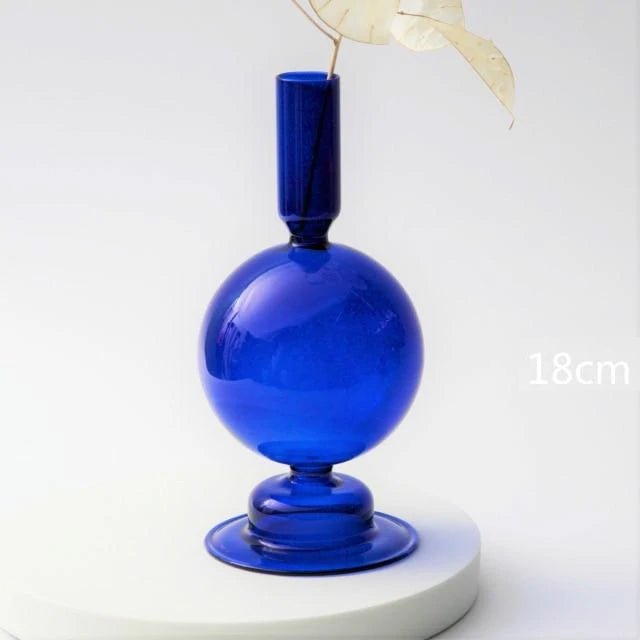 The Southern Atelier – Cobalt Glass Candle Holders - The Southern AtelierSKU_1755802945533_935