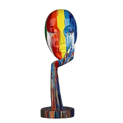 The Southern Atelier – Colourful Female Thinker Sculpture - The Southern AtelierSKU_1755202312189_329