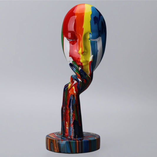 The Southern Atelier – Colourful Female Thinker Sculpture - The Southern AtelierSKU_1755202312189_329
