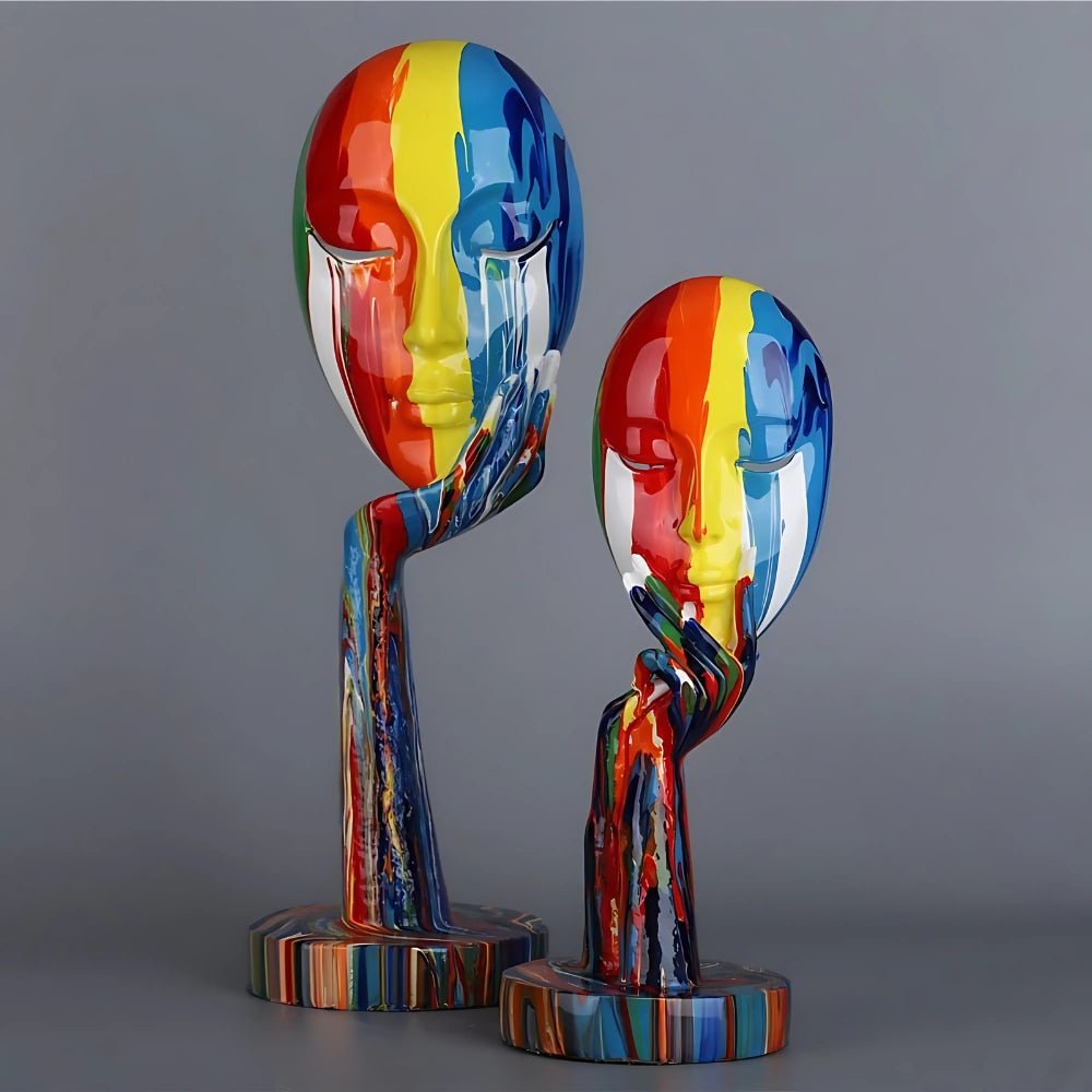 The Southern Atelier – Colourful Female Thinker Sculpture - The Southern AtelierSKU_1755202312189_329