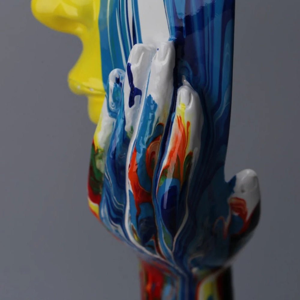 The Southern Atelier – Colourful Female Thinker Sculpture - The Southern AtelierSKU_1755202312189_329