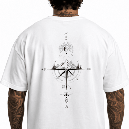 The Southern Atelier - Compass Graphic T-Shirt in Soft Breathable Poly Blend for Everyday Wear - The Southern AtelierSKU_1784316897203_692