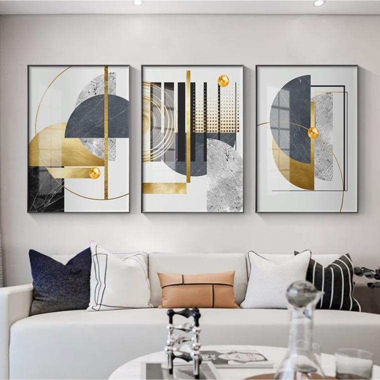 The Southern Atelier – Contemporary Geometric Canvas Artwork in Soft Tones for a Stylish Interior Statement - The Southern AtelierSKU_1763119441841_601