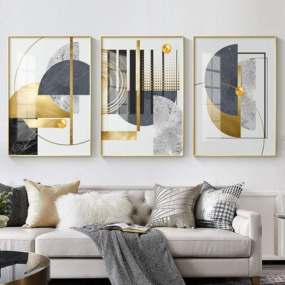The Southern Atelier – Contemporary Geometric Canvas Artwork in Soft Tones for a Stylish Interior Statement - The Southern AtelierSKU_1763119441841_601