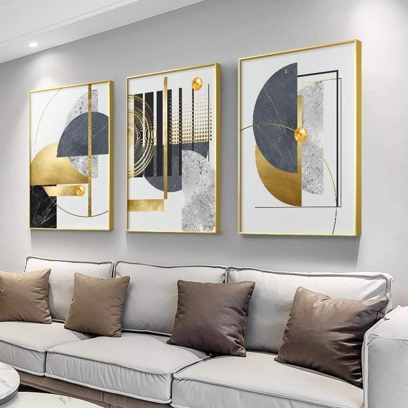 The Southern Atelier – Contemporary Geometric Canvas Artwork in Soft Tones for a Stylish Interior Statement - The Southern AtelierSKU_1763119441841_601
