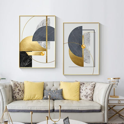 The Southern Atelier – Contemporary Geometric Canvas Artwork in Soft Tones for a Stylish Interior Statement - The Southern AtelierSKU_1763119441841_601