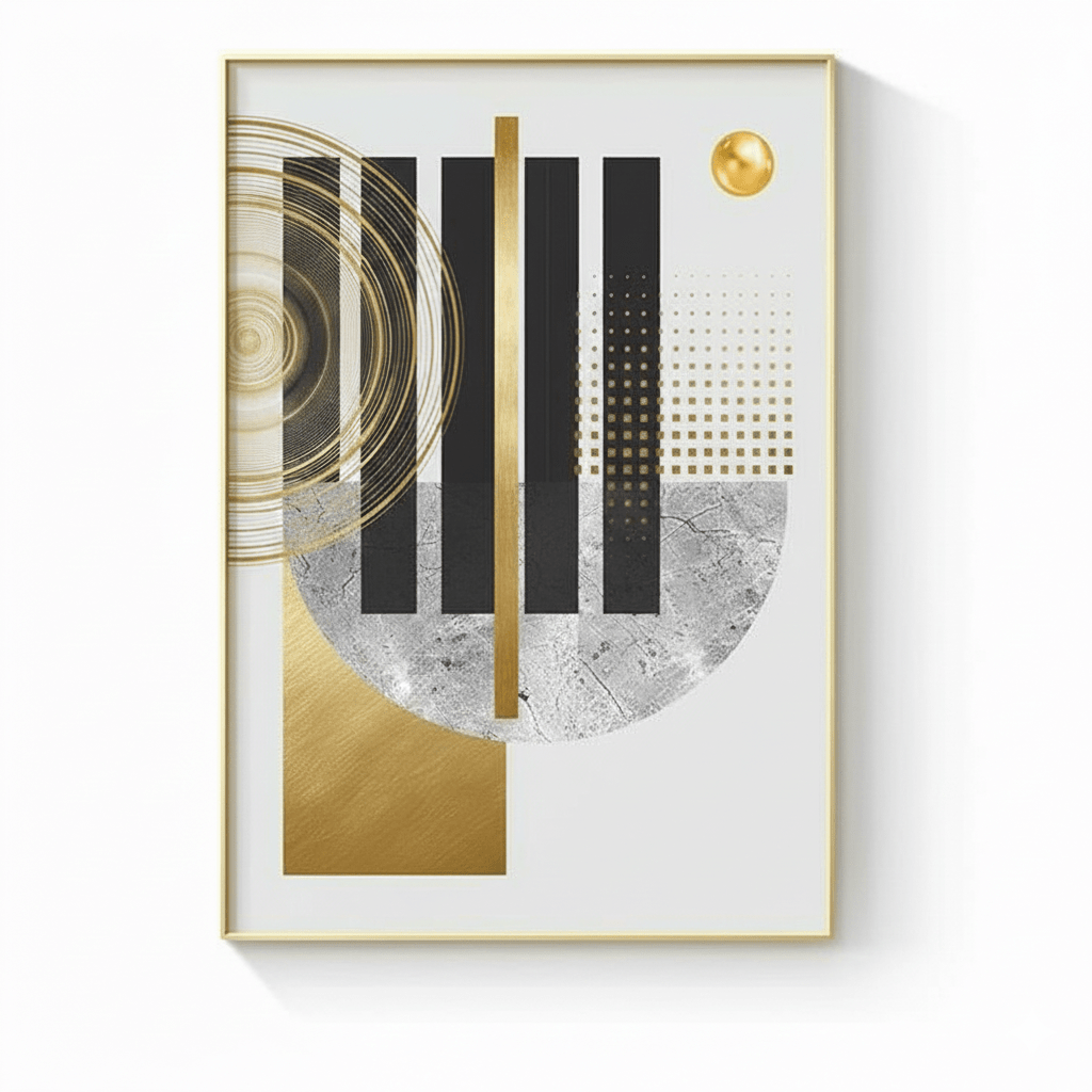 The Southern Atelier – Contemporary Geometric Canvas Artwork in Soft Tones for a Stylish Interior Statement - The Southern AtelierSKU_1763119441841_747