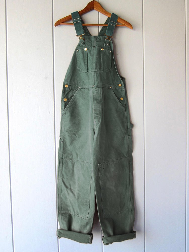 The Southern Atelier - Cotton Canvas Bib Overalls with Adjustable Straps and Reinforced Knees for Work - The Southern AtelierSKU_1786566298970_374