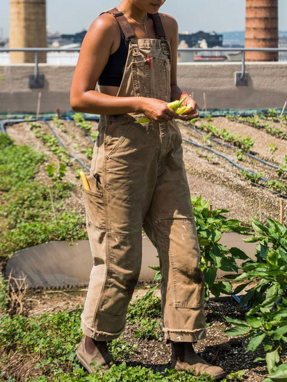 The Southern Atelier - Cotton Canvas Bib Overalls with Adjustable Straps and Reinforced Knees for Work - The Southern AtelierSKU_1786566298970_608