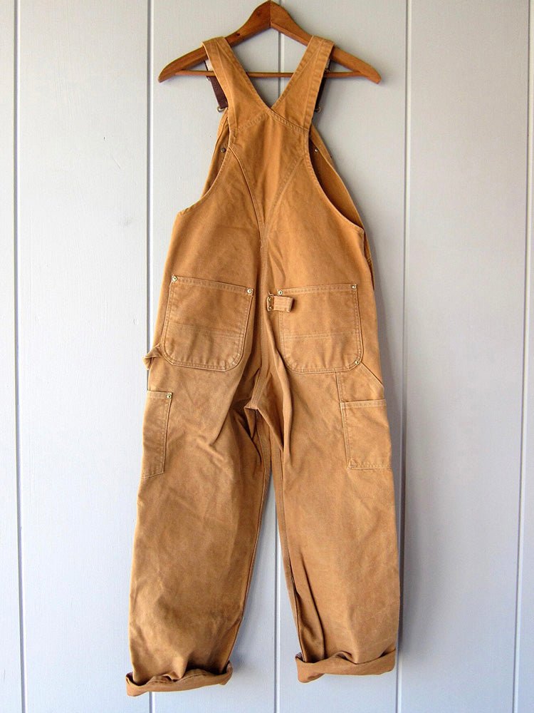 The Southern Atelier - Cotton Canvas Bib Overalls with Adjustable Straps and Reinforced Knees for Work - The Southern AtelierSKU_1786566298970_608