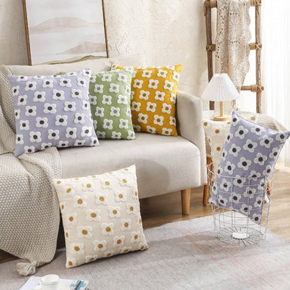 The Southern Atelier – Daisy Embroidered Cushion Cover - The Southern AtelierSKU_1755802933308_374