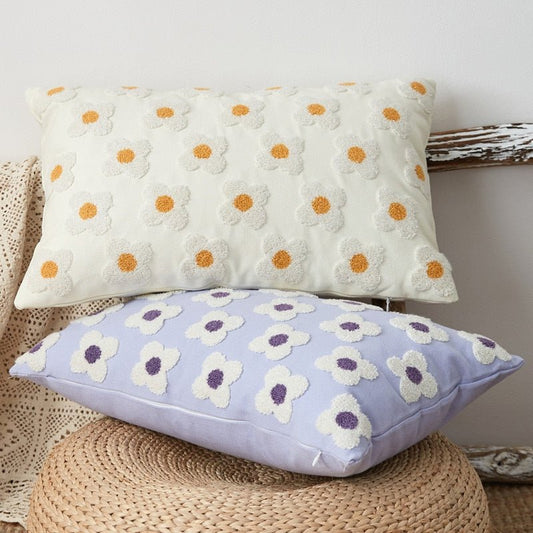 The Southern Atelier – Daisy Embroidered Cushion Cover - The Southern AtelierSKU_1755802933308_374