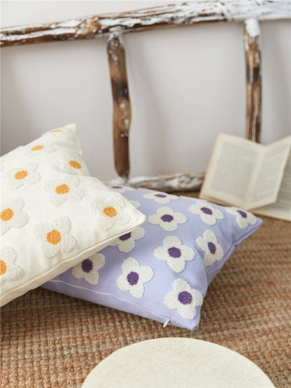 The Southern Atelier – Daisy Embroidered Cushion Cover - The Southern AtelierSKU_1755802933308_676