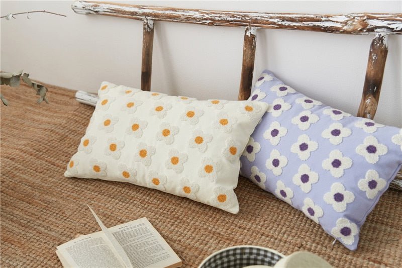 The Southern Atelier – Daisy Embroidered Cushion Cover - The Southern AtelierSKU_1755802933308_676