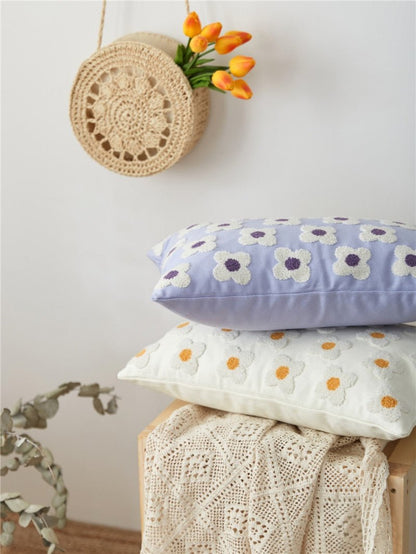 The Southern Atelier – Daisy Embroidered Cushion Cover - The Southern AtelierSKU_1755802933308_676
