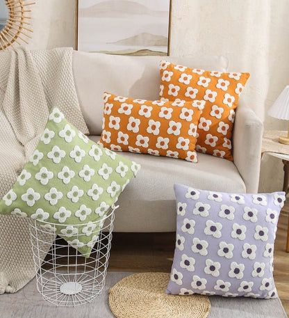 The Southern Atelier – Daisy Embroidered Cushion Cover - The Southern AtelierSKU_1755802933308_676