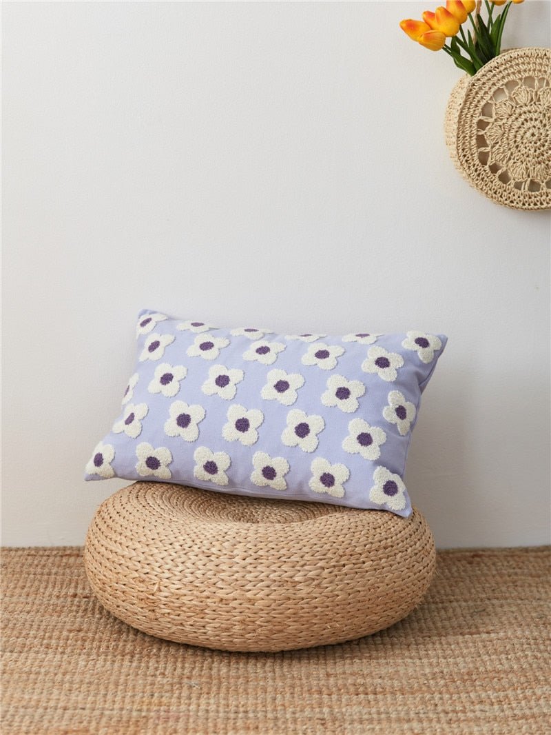 The Southern Atelier – Daisy Embroidered Cushion Cover - The Southern AtelierSKU_1755802933308_676