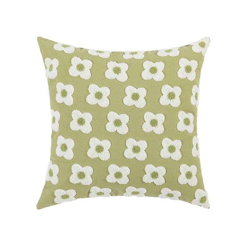 The Southern Atelier – Daisy Embroidered Cushion Cover - The Southern AtelierSKU_1755802933308_853