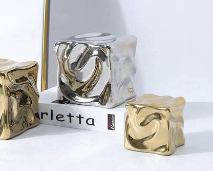 The Southern Atelier – Draped Cube Ornament - The Southern AtelierSKU_1755802876735_727