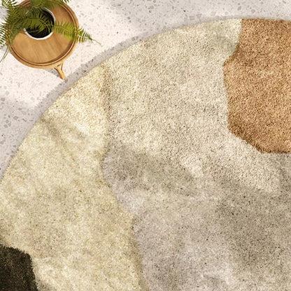 The Southern Atelier – Earthy Toned Round Rug for Contemporary Elegance - The Southern AtelierSKU_1775909440170_7