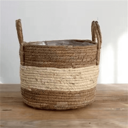 The Southern Atelier – Eco - Friendly Wicker Planter Basket with Durable Handwoven Design - The Southern AtelierSKU_1758272581650_577