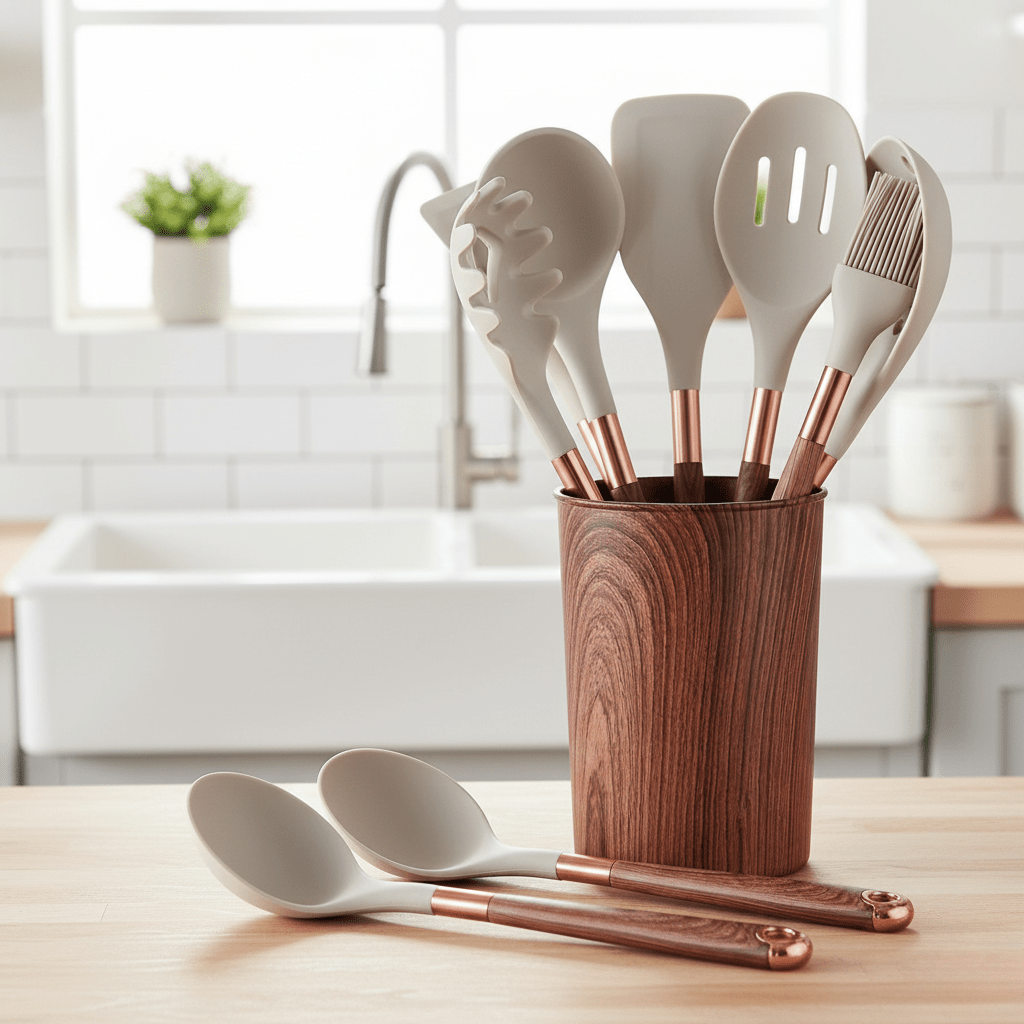 The Southern Atelier – Elegant 10 - Piece Silicone Cooking Set for Modern Living with Timeless Charm - The Southern AtelierSKU_1763119374378_53