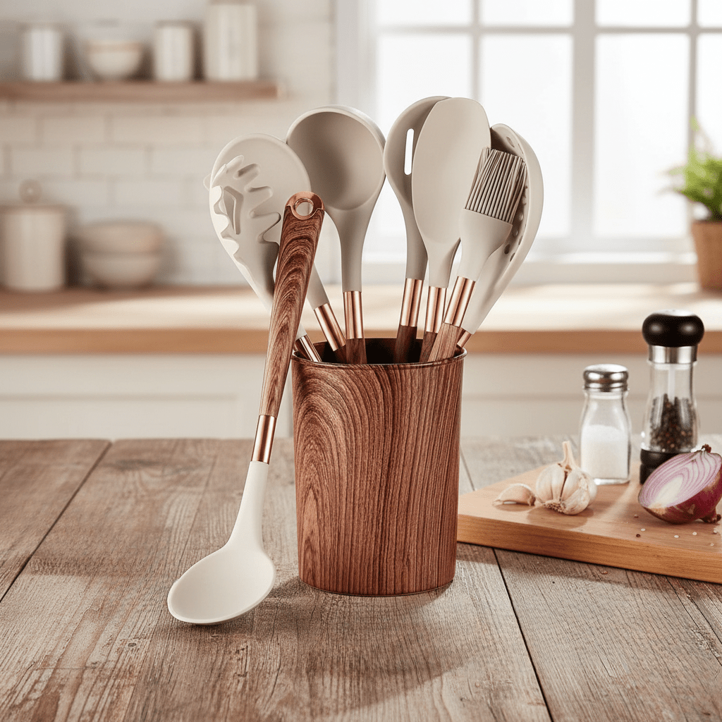 The Southern Atelier – Elegant 10 - Piece Silicone Cooking Set for Modern Living with Timeless Charm - The Southern AtelierSKU_1763119374378_53