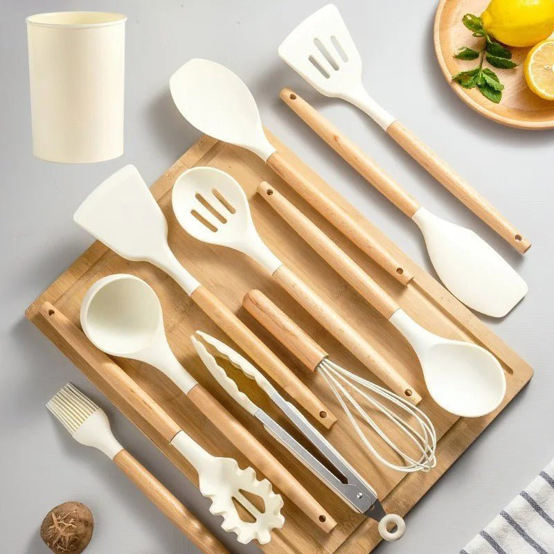 The Southern Atelier – Elegant 11 - Piece Silicone Kitchen Utensil Set for a Sophisticated Culinary Experiences - The Southern AtelierSKU_1774883176695_188