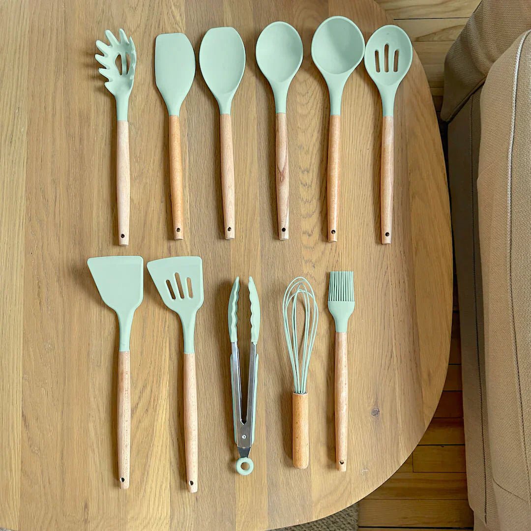 The Southern Atelier – Elegant 11 - Piece Silicone Kitchen Utensil Set for a Sophisticated Culinary Experiences - The Southern AtelierSKU_1774883176695_325