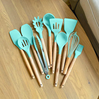 The Southern Atelier – Elegant 11 - Piece Silicone Kitchen Utensil Set for a Sophisticated Culinary Experiences - The Southern AtelierSKU_1774883176695_792