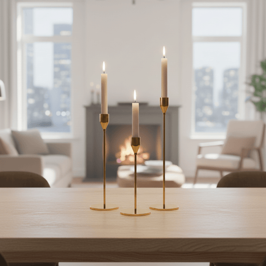 The Southern Atelier – Elegant 3 - Piece Candle Holder Set for a Serene Ambiance - The Southern AtelierSKU_1763119472164_743