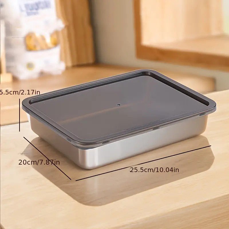 The Southern Atelier – Elegant 3 - Piece Stainless Steel Food Storage Set for a Smart and Stylish Kitchen Aesthetics - The Southern AtelierSKU_1758918267089_923