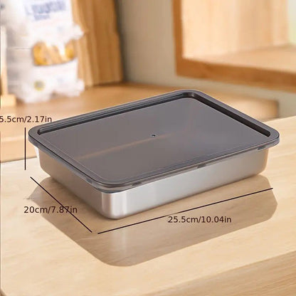 The Southern Atelier – Elegant 3 - Piece Stainless Steel Food Storage Set for a Smart and Stylish Kitchen Aesthetics - The Southern AtelierSKU_1758918267089_923