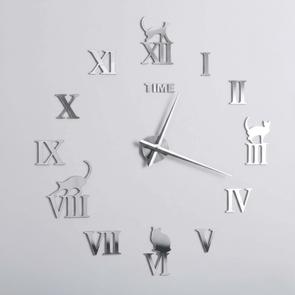 The Southern Atelier – Elegant 3D DIY Cat Wall Clock in Chic Design for a Calm Living Space - The Southern AtelierSKU_1763119491423_58