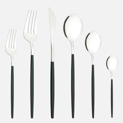 The Southern Atelier – Elegant 6 - Piece Cutlery Set in Polished Stainless Steel for a Refined Dining Experience - The Southern AtelierSKU_1763119445883_138