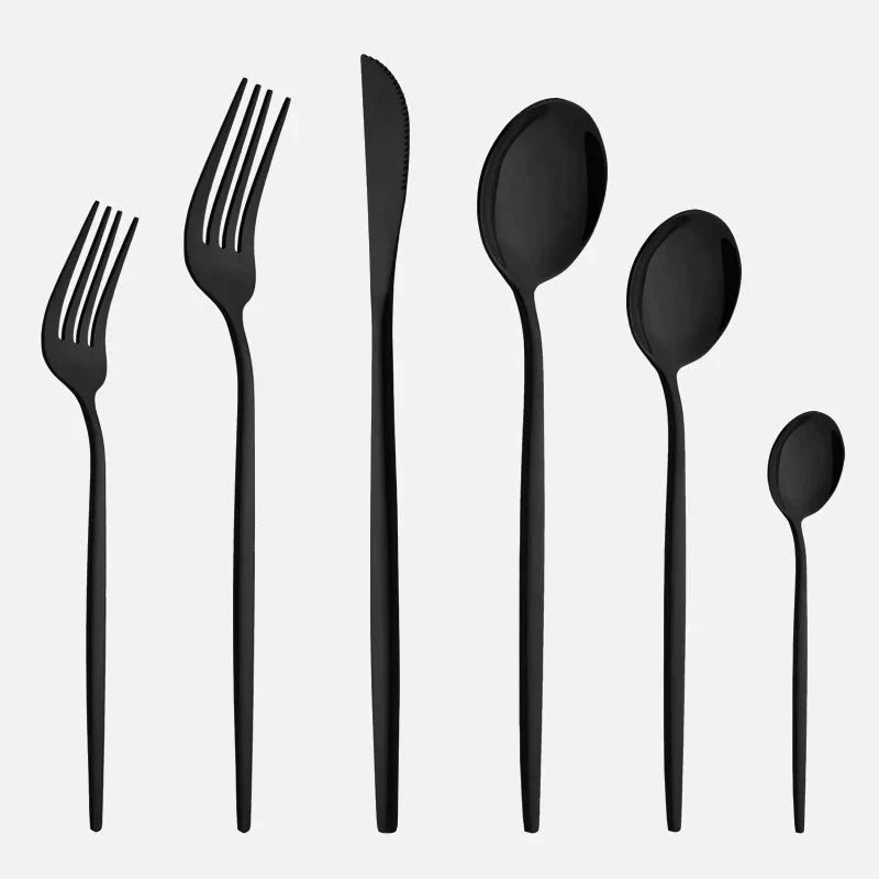 The Southern Atelier – Elegant 6 - Piece Cutlery Set in Polished Stainless Steel for a Refined Dining Experience - The Southern AtelierSKU_1763119445883_258