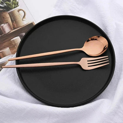 The Southern Atelier – Elegant 6 - Piece Cutlery Set in Polished Stainless Steel for a Refined Dining Experience - The Southern AtelierSKU_1763119445883_327