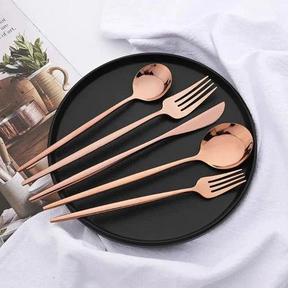 The Southern Atelier – Elegant 6 - Piece Cutlery Set in Polished Stainless Steel for a Refined Dining Experience - The Southern AtelierSKU_1763119445883_327