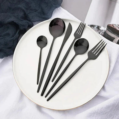 The Southern Atelier – Elegant 6 - Piece Cutlery Set in Polished Stainless Steel for a Refined Dining Experience - The Southern AtelierSKU_1763119445883_327