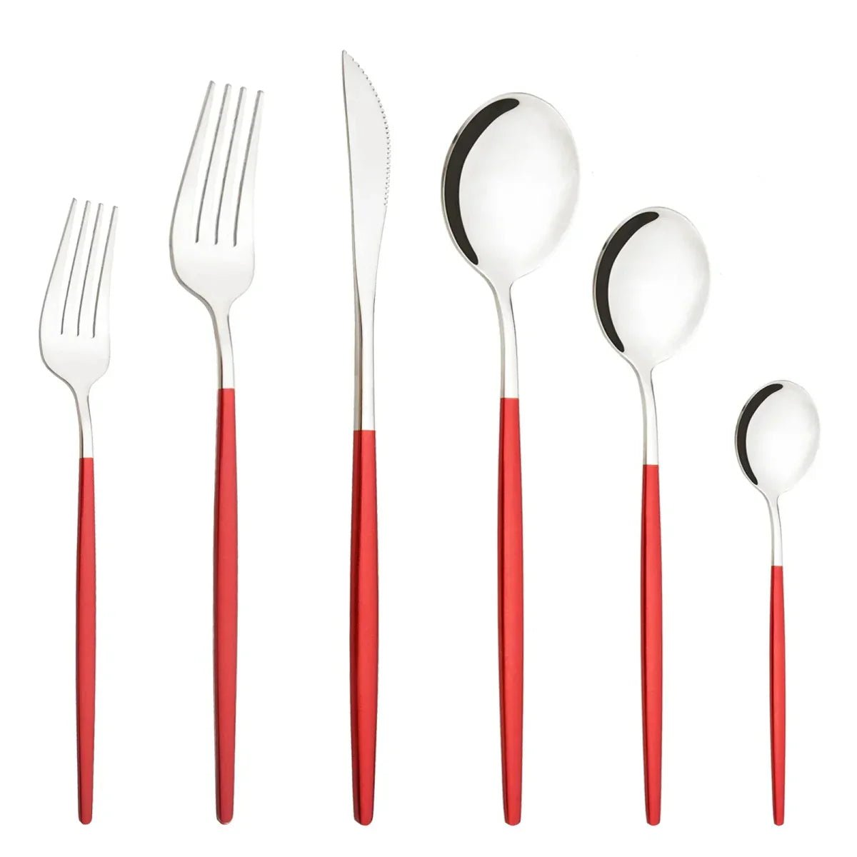 The Southern Atelier – Elegant 6 - Piece Cutlery Set in Polished Stainless Steel for a Refined Dining Experience - The Southern AtelierSKU_1763119445883_327