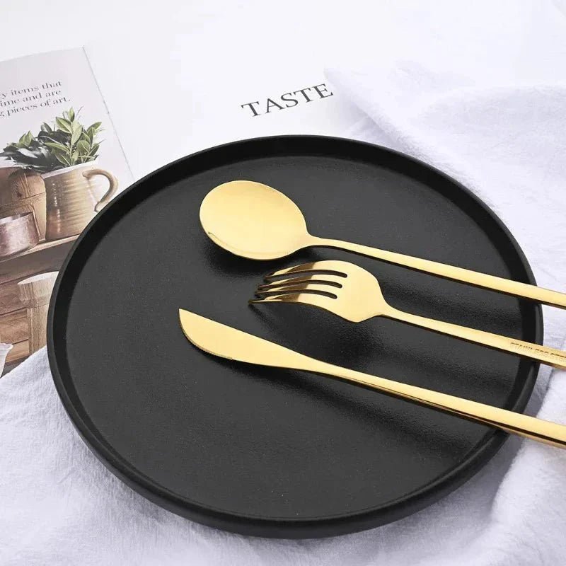 The Southern Atelier – Elegant 6 - Piece Cutlery Set in Polished Stainless Steel for a Refined Dining Experience - The Southern AtelierSKU_1763119445883_327