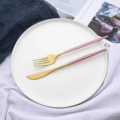 The Southern Atelier – Elegant 6 - Piece Cutlery Set in Polished Stainless Steel for a Refined Dining Experience - The Southern AtelierSKU_1763119445883_327