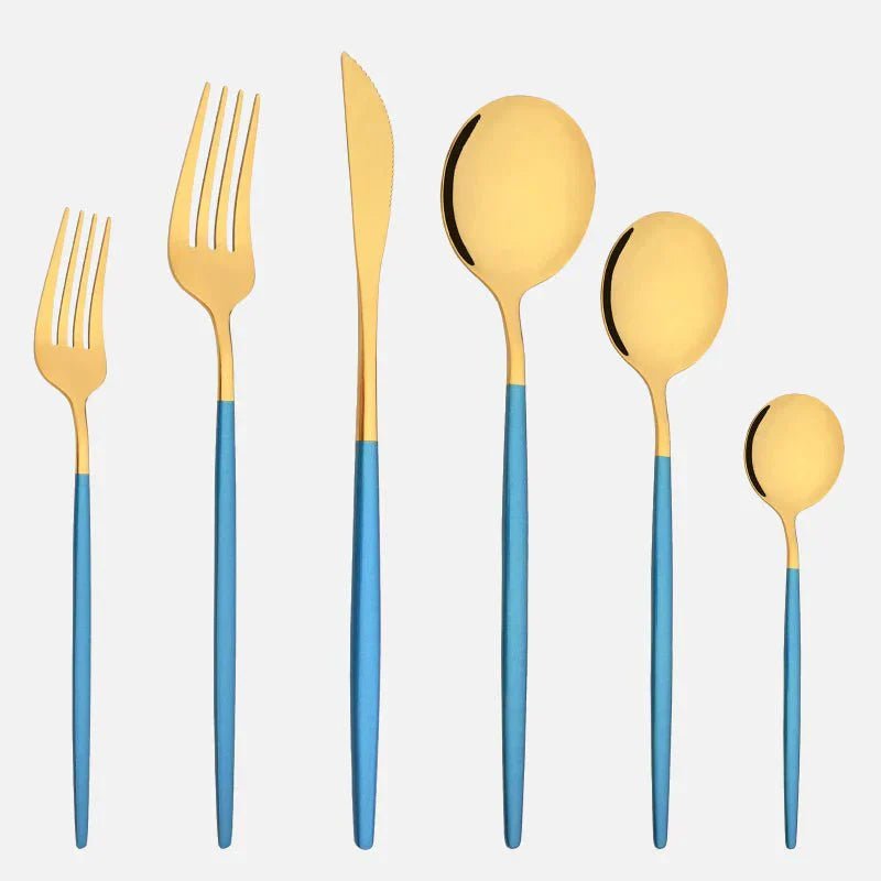 The Southern Atelier – Elegant 6 - Piece Cutlery Set in Polished Stainless Steel for a Refined Dining Experience - The Southern AtelierSKU_1763119445883_350