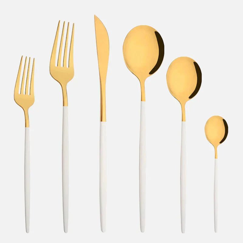 The Southern Atelier – Elegant 6 - Piece Cutlery Set in Polished Stainless Steel for a Refined Dining Experience - The Southern AtelierSKU_1763119445883_883