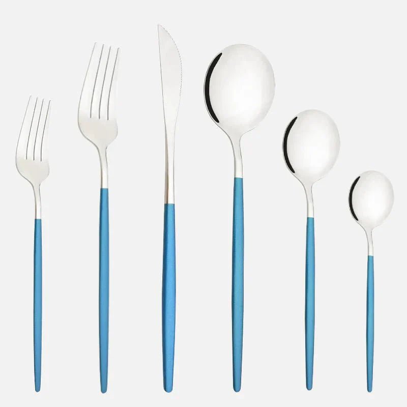 The Southern Atelier – Elegant 6 - Piece Cutlery Set in Polished Stainless Steel for a Refined Dining Experience - The Southern AtelierSKU_1763119445883_90