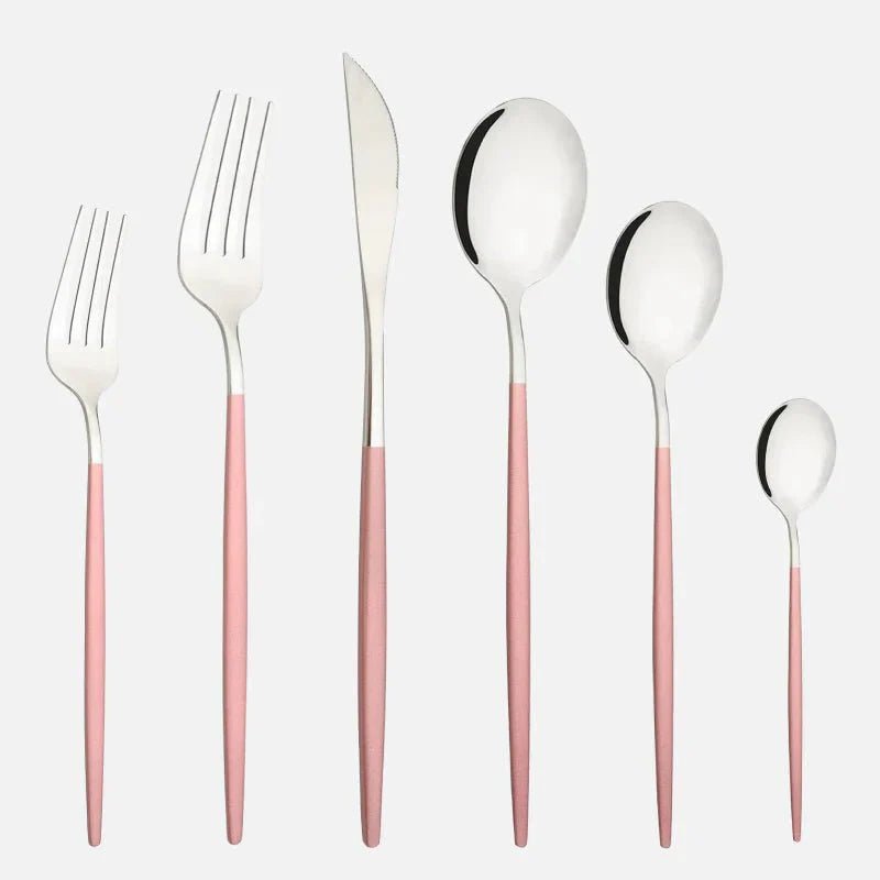 The Southern Atelier – Elegant 6 - Piece Cutlery Set in Polished Stainless Steel for a Refined Dining Experience - The Southern AtelierSKU_1763119445883_964