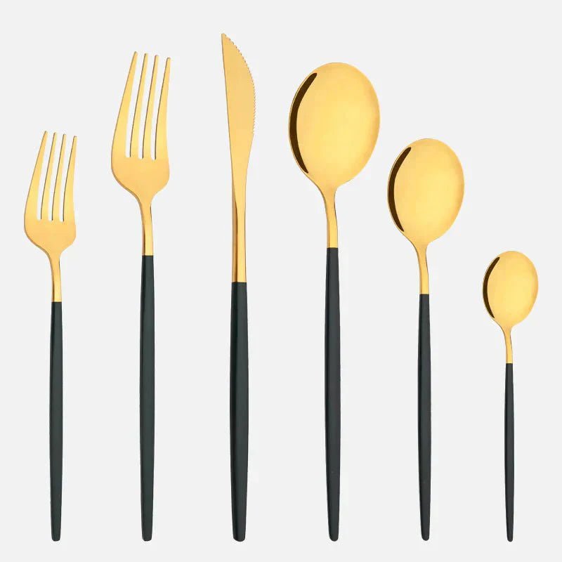 The Southern Atelier – Elegant 6 - Piece Cutlery Set in Polished Stainless Steel for a Refined Dining Experience - The Southern AtelierSKU_1763119445883_999